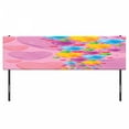 thumbnail image 3 of Cartoon Headboard, Romantic Art with Colorful Crystal Hearts Creative Fun Celebration Theme, Upholstered Decorative Metal Bed Headboard with Memory Foam, King Size, Multicolor, by Ambesonne, 3 of 4