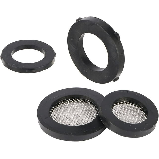 Joints en Caoutchouc 40 Pcs Joints en Caoutchouc avec 40 Filet Filtre Tuyau d'Eau Joint Torique Rondelles Tête de Douche Tuyau d'Entrée Pièce de Remplacement Fabrication Fine, Durable, Facile à Utiliser