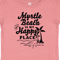thumbnail image 4 of Inktastic Myrtle Beach is My Happy Place with Palm Trees Boys or Girls Baby T-Shirt, 4 of 5