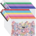 thumbnail image 1 of Funda de malla JARLINK para documentos, tamaño carta A4, 24 unidades, 10 colores, 1 of 9