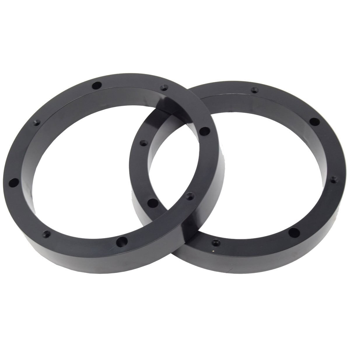 6.5 Car Speaker Spacers Adapter Bracket Ring Plastic Replacement Parts Black 2Pcs 