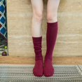 thumbnail image 5 of Calcetines de pantorrilla de algodón para mujer Calcetines largos sencillos para mujer Construcción sin costuras Adecuado para grupos de mayor edad, 5 of 5