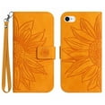 thumbnail image 2 of Feishell Wallet Case for iPhone SE 2022/iPhone SE 2020/iPhone 8/iPhone 7,for Men Women,Sunflower Embossed Pattern PU Leather Flip Cover Magnetic Card Slots Stand Phone Case with Hand Strap,Yellow, 2 of 11