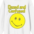 thumbnail image 2 of Dazed & Confused Smiley Face Women's White Sweatshirt-Small, 2 of 3