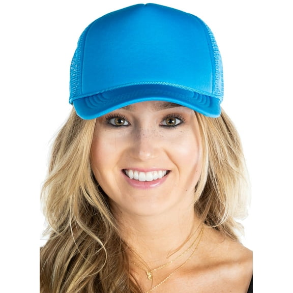 Foam Snapback Trucker Hat - Aqua