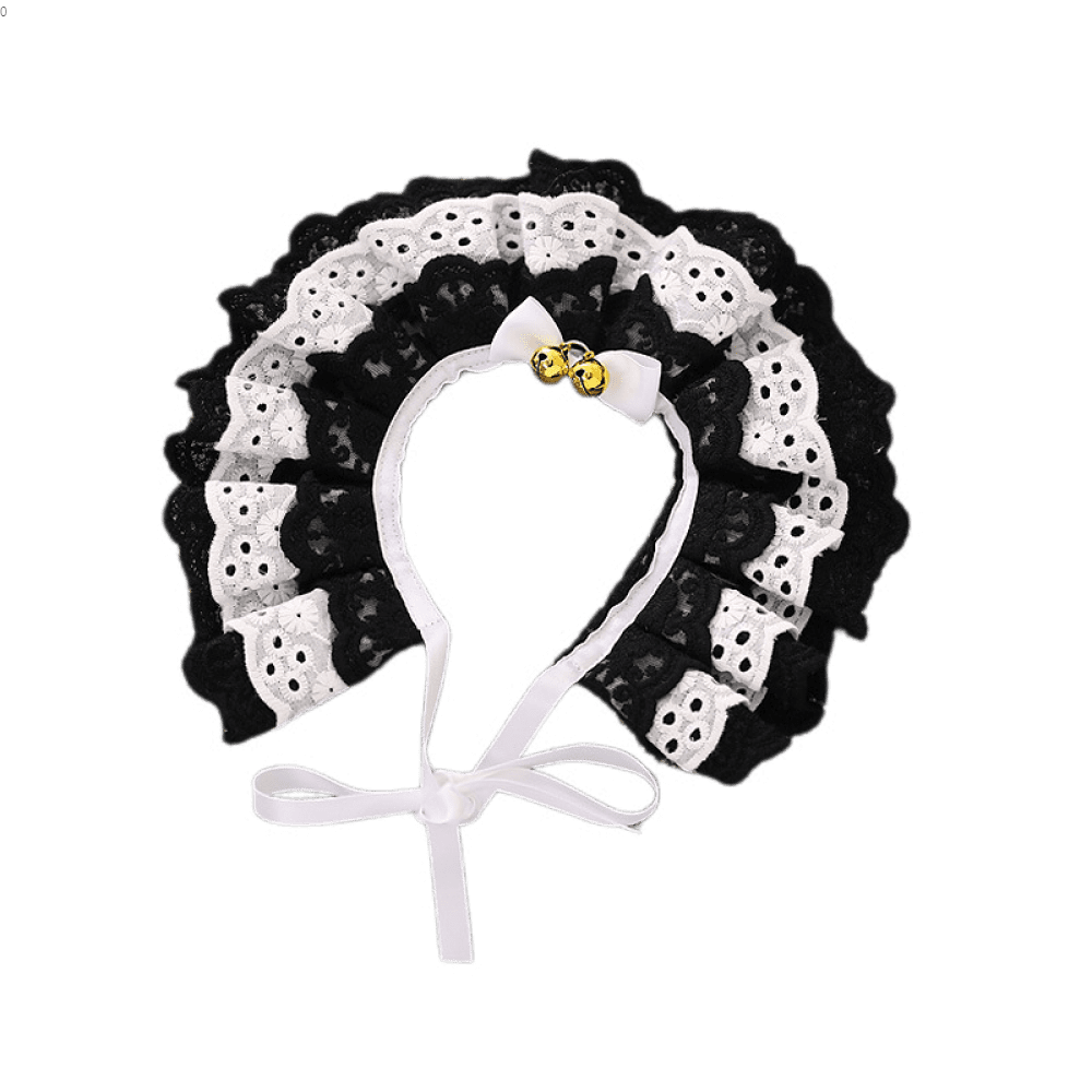 Dog Cat Collar Bow Tie Kitten Puppy Necklace Jewelry with Bell Lace