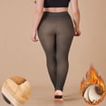 thumbnail image 6 of ktowifly 2 Pairs Fleece Lined Tights Women Warm Pantyhose Leggings Fake Translucent Thermal Thick Socks for Dresses, 6 of 8