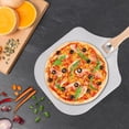 thumbnail image 4 of Xioeram 3Pcs/Set Pizza Peel - Aluminum Metal Paddle - Pizza Cutter 14'' Blade, Pizza Oven Accessories. Spatula for Stone, Pastry, Dough, Bread & Rocker Knife, Pizza Baking Tools., 4 of 8