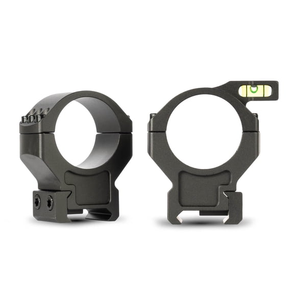 Monstrum Challenger Picatinny Scope Rings with Integrated Level Bubble | 30 mm Diameter | 1.26 inch Center Height