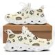thumbnail image 1 of Zapatillas de deporte con plataforma y cordones transpirables con estampado de huellas de mascotas para mujer, 1 of 6
