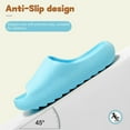 thumbnail image 2 of Kids Cloud Slides Slippers For Girls Boys,Pillow House Slippers Non-Slip Super Soft Quick Drying Shower Cushioned Slides Bathroom Thick Sole Sandals Indoor Outdoor Slippers, 2 of 7