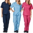thumbnail image 4 of Conjunto De Uniforme Salón De Belleza Ropa De Trabajo De Enfermería Exfoliantes Bata De Laboratorio Hombres Y Mujeres Tops De Manga Corta + Pantalonespangjing, 4 of 4