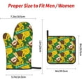 thumbnail image 2 of St Patrick''s Day Oven Mitts and Pot Holders Sets 4 pcs, Kitchen Oven Gloves Heat Resistant BBQ Gloves Non Slip for Chef, Cooking, Baking, 2 of 6
