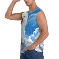 thumbnail image 3 of Pofeuu Cute Cloud Bichon Frise Print Men's Muscle T-Shirt, Sleeveless, Muscle Tank, Classic Muscle Tee Top For Men Casual Sleeveless Muscle T-Shirt Trendy Clothes-Large, 3 of 7