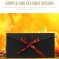 thumbnail image 6 of PAMINGONO 10Pcs Black Kraft Invitation Envelopes with Bowknot Design for Decorative Use, 6 of 6