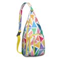 thumbnail image 1 of Abstract Art Sling Backpack - Modern Gallery Style Print Crossbody Bag, Fashionable for Work & School, 1 of 4