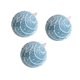 thumbnail image 4 of 3 piezas de adornos de bolas navideñas para colgar en el árbol de Navidad. Rayas de ondas, 4 of 9