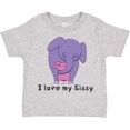 thumbnail image 3 of Inktastic I Love My Sissy Elephant Purple Pink Boys or Girls Toddler T-Shirt, 3 of 5