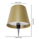 thumbnail image 2 of Lámpara LED regulable para botella de vino, luz inalámbrica recargable por USB de Metal, 2 uds., 2 of 9
