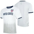 thumbnail image 2 of Icon Sports U.S. Soccer USMNT Adult Mens Game Day Poly Shirt - FREQUENCY Design, Small, 2 of 5