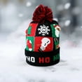 thumbnail image 7 of comerut Christmas Elk Santa Hat Spread Joy Warmth Festive Men Women Knitted Cartoon Lovely Beautiful Winter Hat, 7 of 7