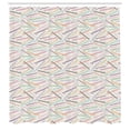 thumbnail image 2 of Ambesonne Hair Salon Shower Curtain, Colorful Retro Bobby Pin, 69"Wx70"L, Multicolor, 2 of 4
