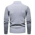thumbnail image 4 of uikmnh New Men's Half Zip Pullover Sweater for Autumn/Winter 2024, 4 of 4