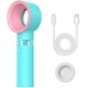 thumbnail image 2 of Portable Usb Rechargeable Mini Fan Eyelash Fan Dryer Bladeless Handheld Fan, 2 of 5