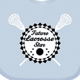 thumbnail image 4 of Inktastic Future Lacrosse Star childs Boys or Girls Baby Bib, 4 of 4