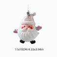 thumbnail image 3 of Tyidzon Pink Santa Christmas Ornament, Cute Hanging Doll Decor for Xmas Tree Wall Window Winter Holiday Party, 3 of 7