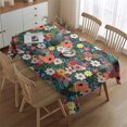 thumbnail image 2 of Pioneer Flower Floral Print Pattern Rectangle Tablecloth 60"x84",Waterproof Polyester Rectangle Table Cloth, Wipeable Spillproof Polyester Tablecloth for Dining, Camping, Indoor and Outdoor, 2 of 5