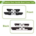 thumbnail image 4 of Cubierta de Tazón de Mango de Puerta Interior para Toyota Land Cruiser 250 2024-2025 Marco de Decoración de Mango de Puerta Interior Fibra de Carbono Negro ABS 4 Pcs, 4 of 6