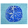 thumbnail image 2 of Betsy Drake Interiors Blue Sand Dollar Place Mat Set of 4, 2 of 2