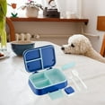 thumbnail image 4 of Student Worker Microwave Heated Lunch Detachable Partition Silicone Sealed Lunch Self Contained Tableware Portable Lunch, 4 of 6
