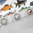 thumbnail image 4 of Homewish Big Bass Fish Blackout Curtains Set of 2 (52x84 Each) for Teens Female Men,Fishing Hunting Window Curtains,Happy Camping Curtains and Drapes,Lightweight Room Decor, 4 of 6