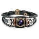 thumbnail image 2 of Pulseras para mujer, regalos para mujer, pulsera de 12 constelaciones, pulsera de cuerda de cuero, pulsera de cuerda tejida a mano para hombre y mujer, pulsera de cadena punk., 2 of 2