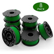 yoelike String Trimmer Line Replacement Spools for Black and Decker GH3000, GH3000R, LST540, LST540B, 20ft 0.08 Inch Auto Feed Weed Eater String Compatible with Black Decker SF- 080 (8 Pac
