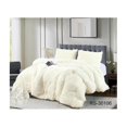 thumbnail image 1 of Fundas de invierno Chiporros de 2 plazas, color blanco y peludas, con fundas de almohada, 1 of 1