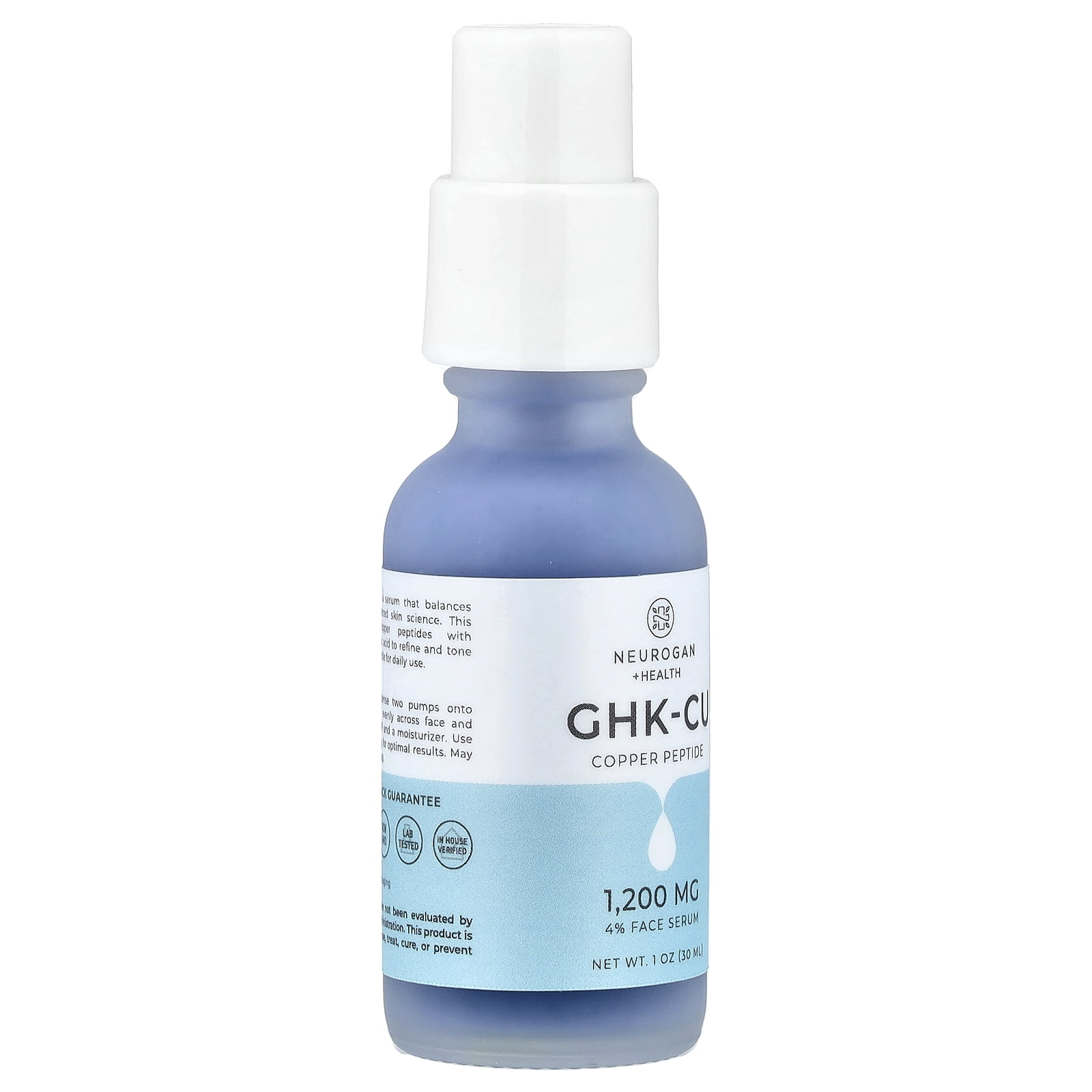 Neurogan Health GHK-CU Copper Peptide, Face Serum, 1 oz (30 ml)