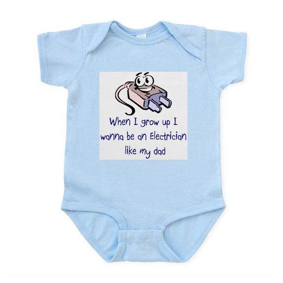 CafePress - Electrician Infant Bodysuit - Baby Light Bodysuit, Size Newborn - 24 Months