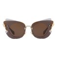 thumbnail image 2 of Lentes para Sol Miu Miu Redondos 0MU 02SS Café, 2 of 3
