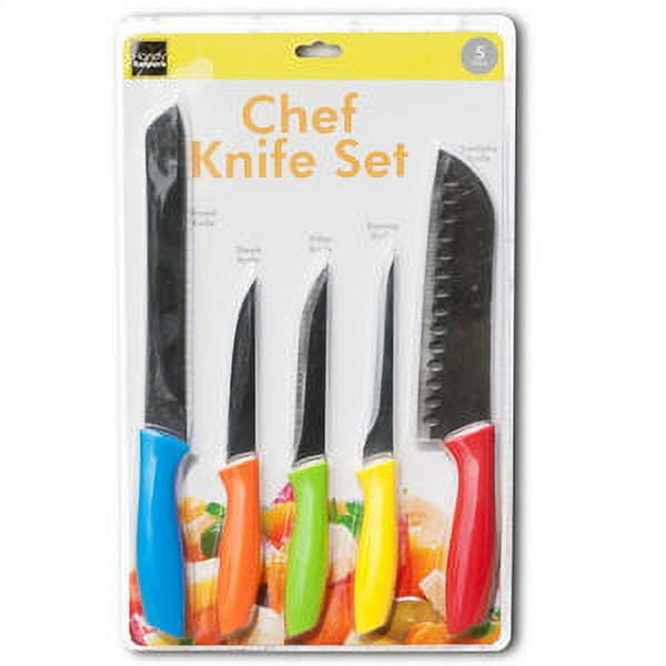 Handy Helpers OF026 Colorful Chef Knife Set