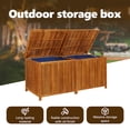 thumbnail image 5 of vidaXL Patio Storage Box Cushion and Blanket Outdoor Garden Solid Wood Acacia, 5 of 10