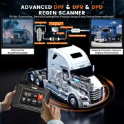 ANCEL HD3300 Heavy Duty Truck Scanner Full System Automotive Diagnostic Tool with DPF Regeneration, for Detroit, Cummins, Caterpillar, Paccar, Volvo Engine & Commercial Trucks, Lifetime Free Update