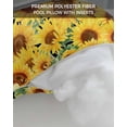 thumbnail image 7 of Summer Flowers Outdoor Head Resting Pillows with Insert Watercolor Sunflower Letter Print Black Background 1 Pack Waterproof Lumbar Pillows with Elastic Strap for Patio Recliner Beach Chair, 12"x20", 7 of 7