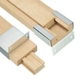 thumbnail image 1 of Uxcell 4 Set Deslizadores de Cajón de Madera, 19-3/4 (50 CM) Guía Central de Madera Clásica con Soporte de Deslizamiento de Metal, Kit de Reemplazo de Rieles Inferiores para Deslizadores de Cajón, 1 of 5