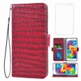 thumbnail image 1 of Samsung Galaxy S5 Cover Leather ， Stand Function And Card Slot Red, 1 of 6