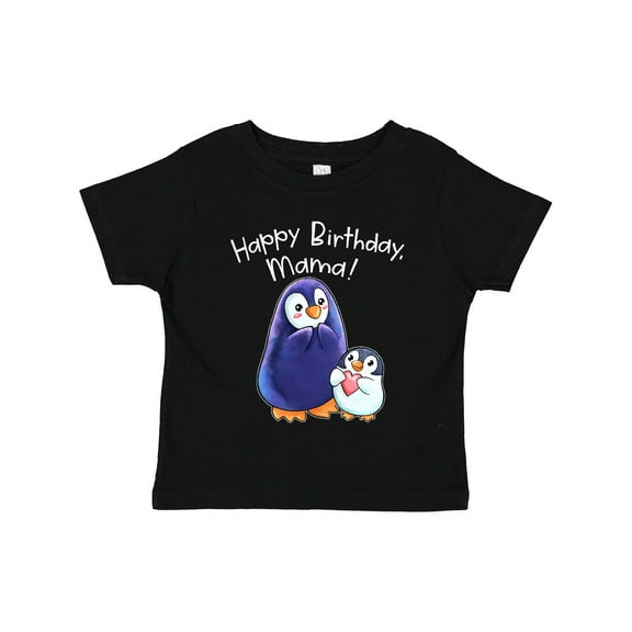 Inktastic Happy Birthday, Mama- Cute Penguins Boys or Girls Toddler T-Shirt