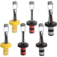 thumbnail image 1 of Tapones de vino, tapón de botella de silicona de 6 uds, tapón de botella de bebida Manual expansible, corcho de botella de vino, crea sello hermético, 1 of 5