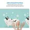 thumbnail image 4 of Naloa French Bulldog Taking a Bath Gaming Mouse Pad Large Mouse Mat Long Extended Desk Pad Non-Slip Rubber Mice Pads Stitched Edges Thin Pad (16x29.5 Inch), 4 of 8